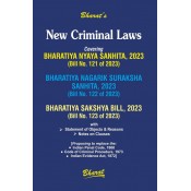 Bharat's New Criminal Laws (Bharatiya Nyaya Sanhita, 2023, Bharatiya Nagarik Suraksha Sanhita 2023 & Bhartiya Sakshya Bill 2023)